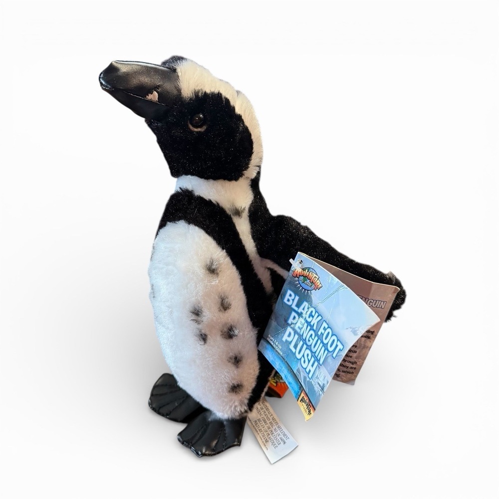 Adventure Planet BLACK FOOT PENGUIN Plush 12" Stuffed Animal Toy AP-PBF08